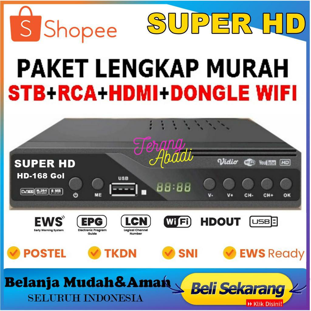 Set Topbox Tv Digital SUPER HD DVB T2 EWS HD set box tv digital antena tv tabung / set topbox tv dig
