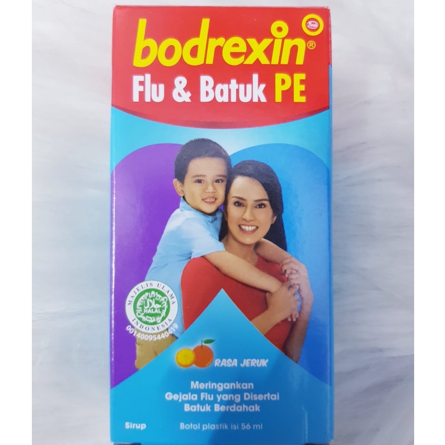 BODREXIN FLU &amp; BATUK PE RASA JERUK ISI 56ML