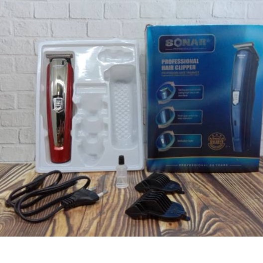 Promo Terbaru!!! Alat Cukur Rambur Professional Hair Clippers Sonar SN-6818/ Mesin cukur tanpa kabel mudah digunakan dan Berkualitas