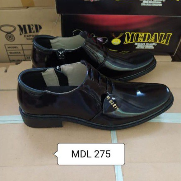 sepatu kulit pria PDH polri TNI security guard PNS sepatu Kerja formal Tampil lebih