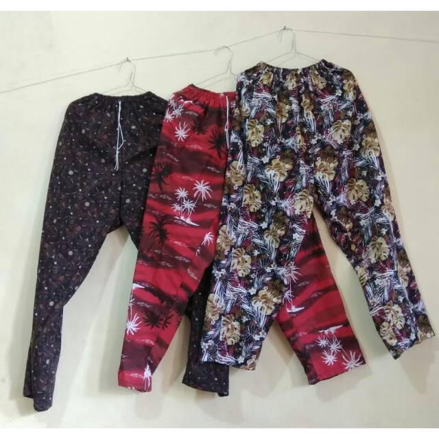 Celana Panjang Jumbo/standar Motif Pants Jumbo