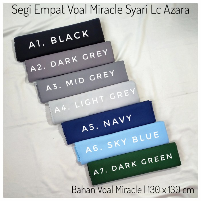 Promo  jilbab segiempat syari voal miracle azara 130 x 130  Hanya di shopee