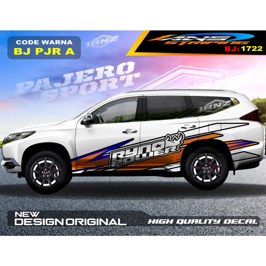 STICKER DECAL MOBIL PAJERO / STIKER MOBIL GRAND LIVINA / VARIASI STIKER PAJERO / STIKER MOBIL