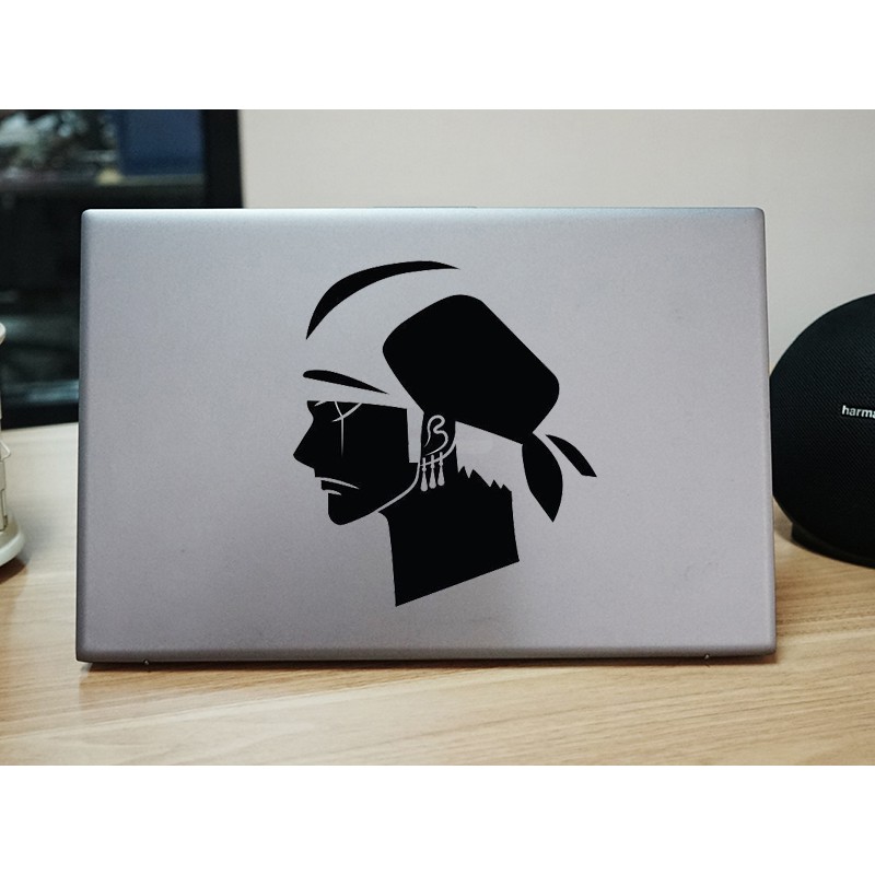stiker laptop zoro one piece custom cutting stiker