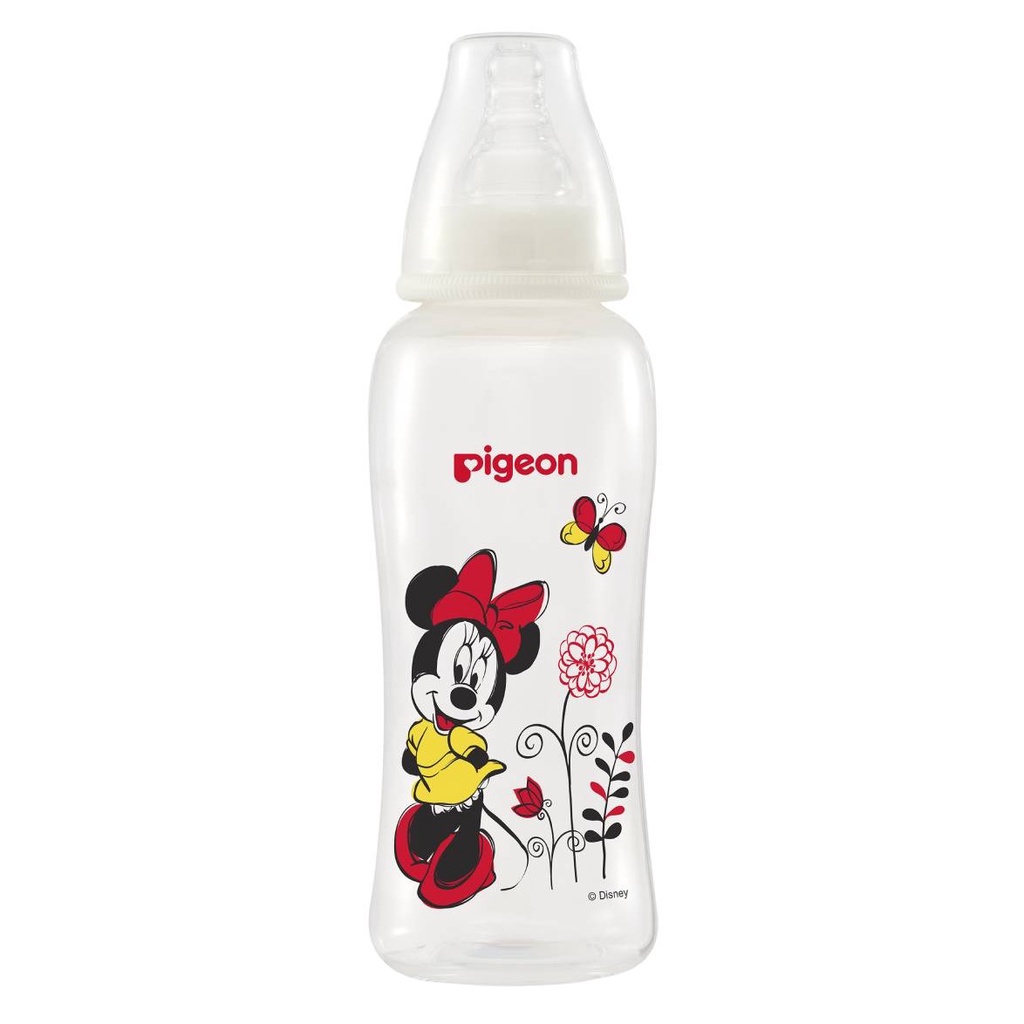 Pigeon Disney Baby Slim Neck 250ml PP Bottle Flexible Botol Susu