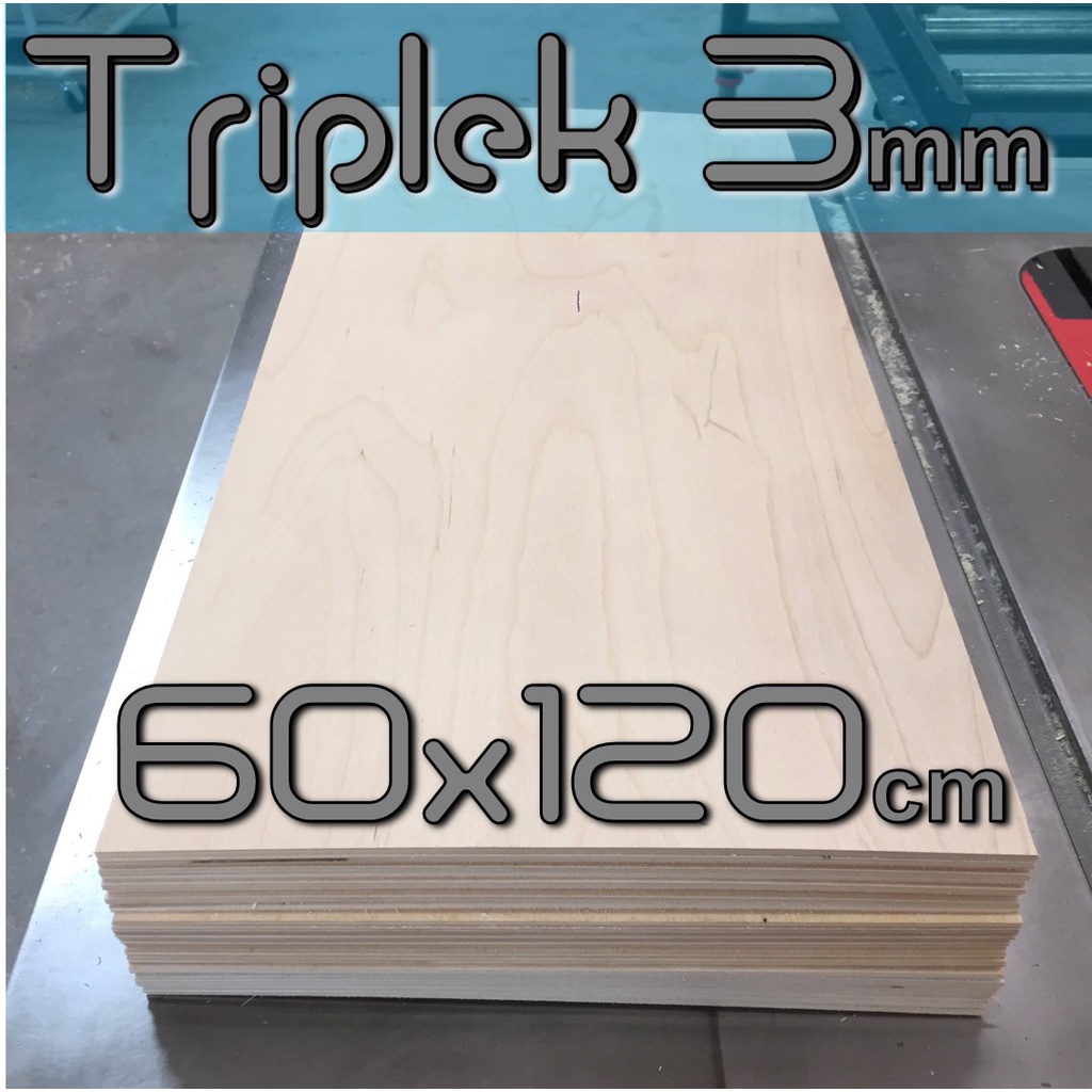 TRIPLEK 3mm 60x120 cm (isi 3 pcs) // TRIPLEK 3 mm 60 x 120 cm // TRIPLEK 3mm 120x60 cm // TRIPLEK 3mm 120 x 60 cm