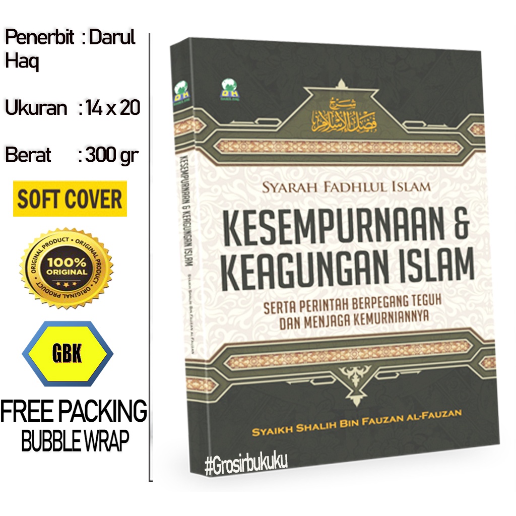 Buku Kesempurnaan &amp; Keagungan Islam | Syarah Fadhlul Islam - Darul Haq