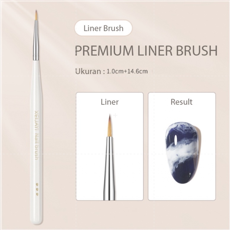 Brush spatula Kikir kuku nail art / Liner Nail art / Kuas kuku / Cat eyes Magnet dual Stick 2 in 1 Gel polish /Kuas polygel extension KU019 KU020 KU021 KU024