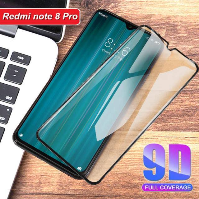 Tempered glass redmi note 8 pro full cover