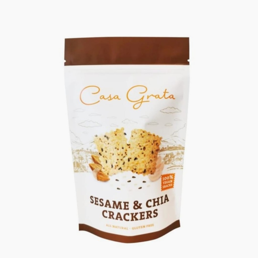 Jual Casa Grata Sesame & Chia Seeds Crackers 70g Shopee Indonesia