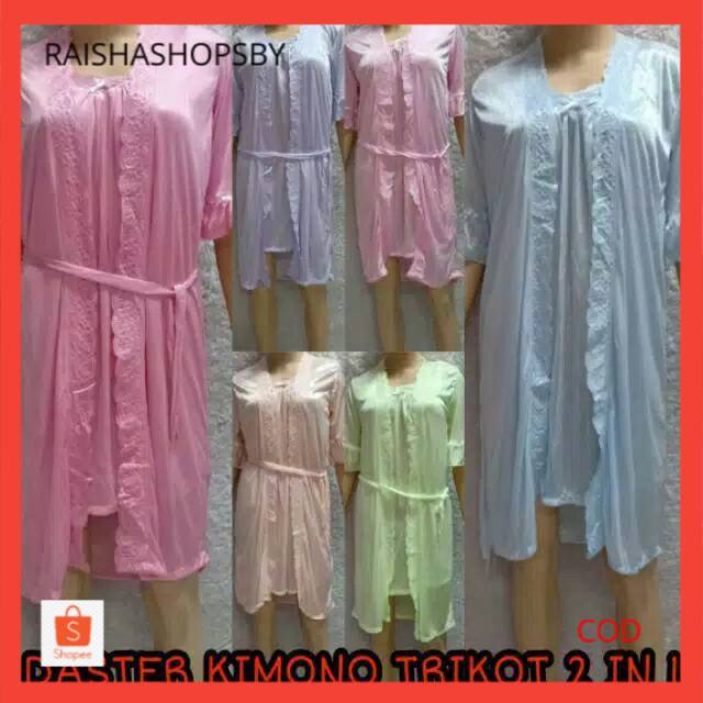 Daster Kimono Trikot Satin Sexy MUDA