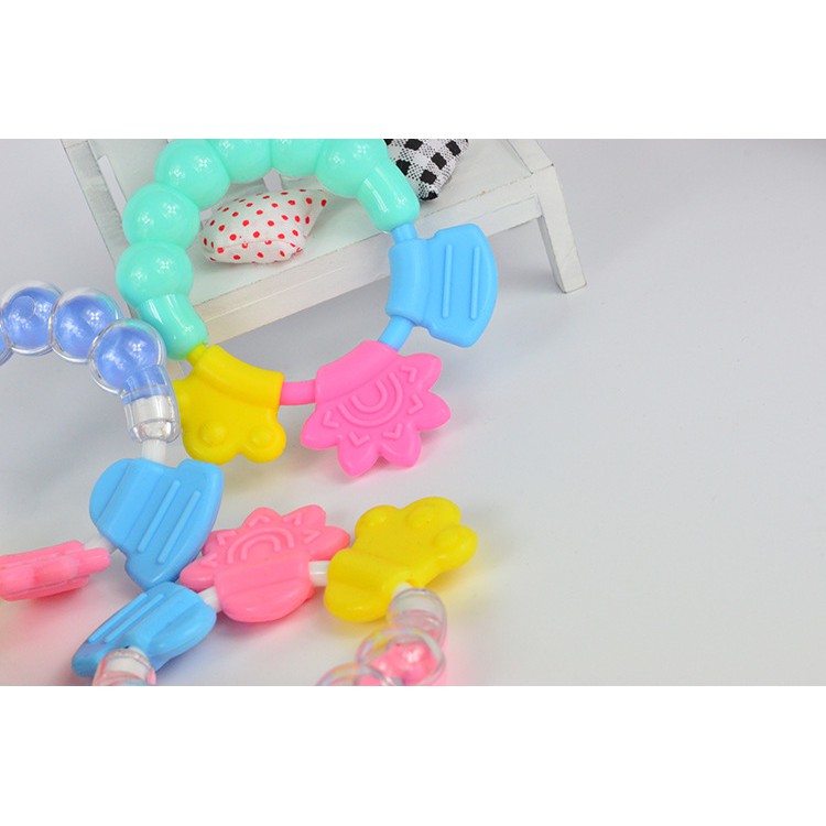 HIPPO LAND  Mainan Gigitan Bayi/ Silikon kerincingan bayi/ Teether Rattle Genggam Bayi  Gelatin GIRI 62