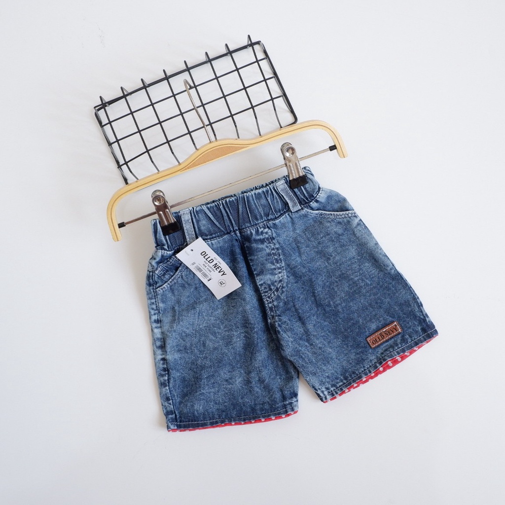 HOT PANS POLKA SNOW CELANA PENDEK JEANS ANAK 1-3 th Celana Pendek Anak Jeans