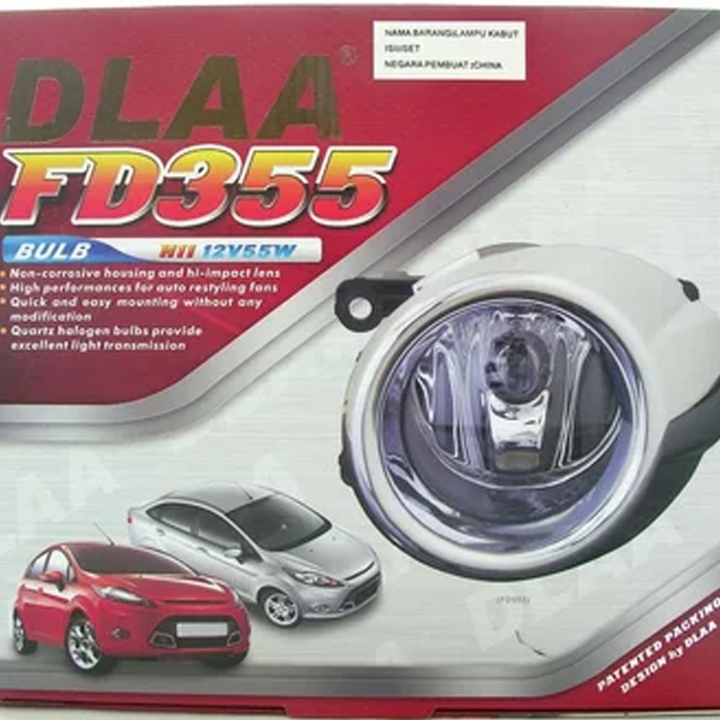 FOGLAMP / LAMPU KABUT DLAA FD355 FORD FIESTA 2009