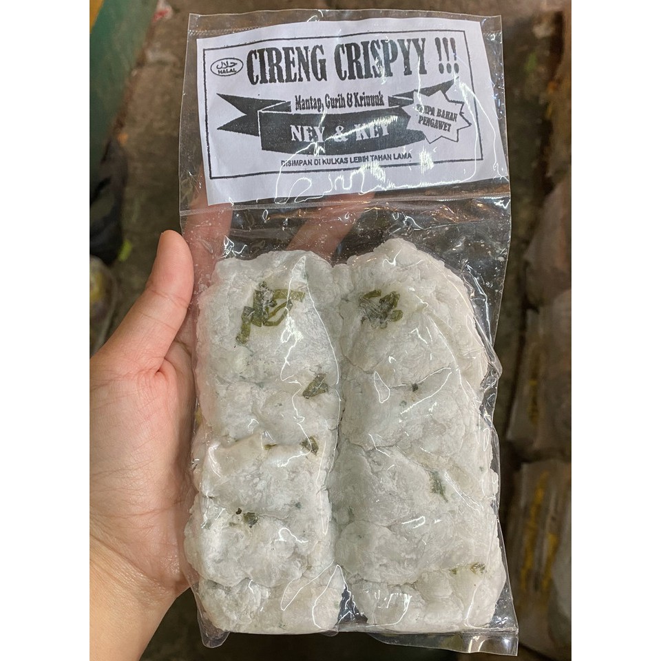 

Cireng Crispy warna putih isi 10