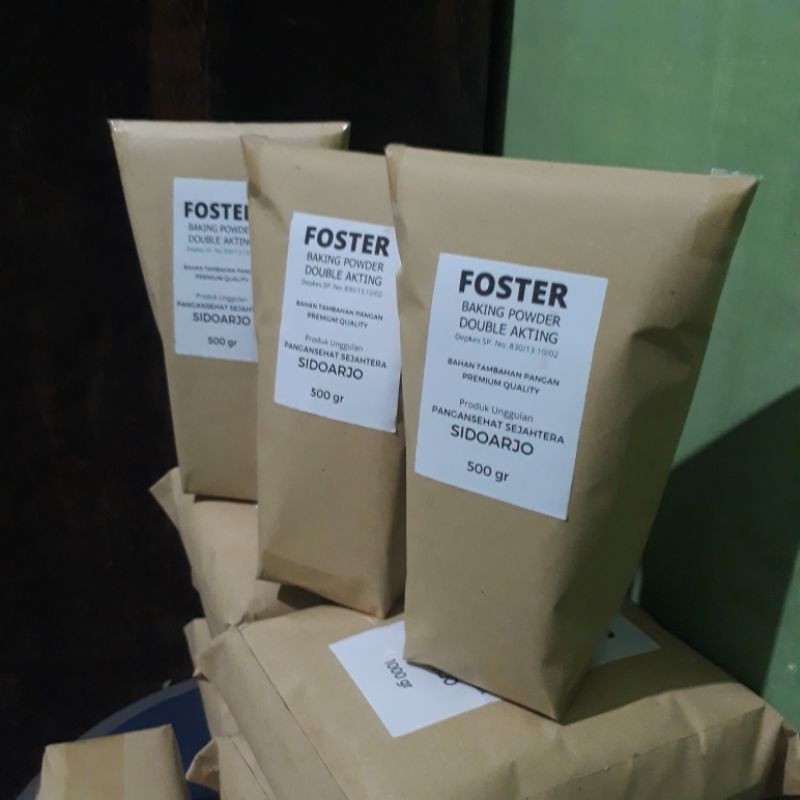 

Baking Powder FOSTER 500gr Double Acting