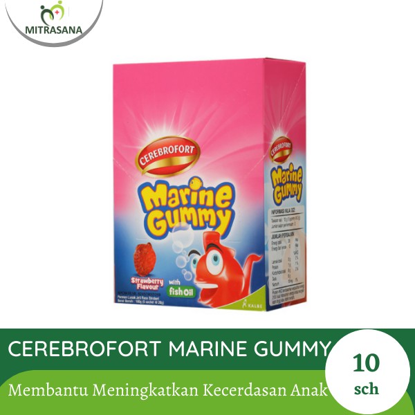 Cerebrofort Marine Gummy Sachet 1 Box 10 Sachet