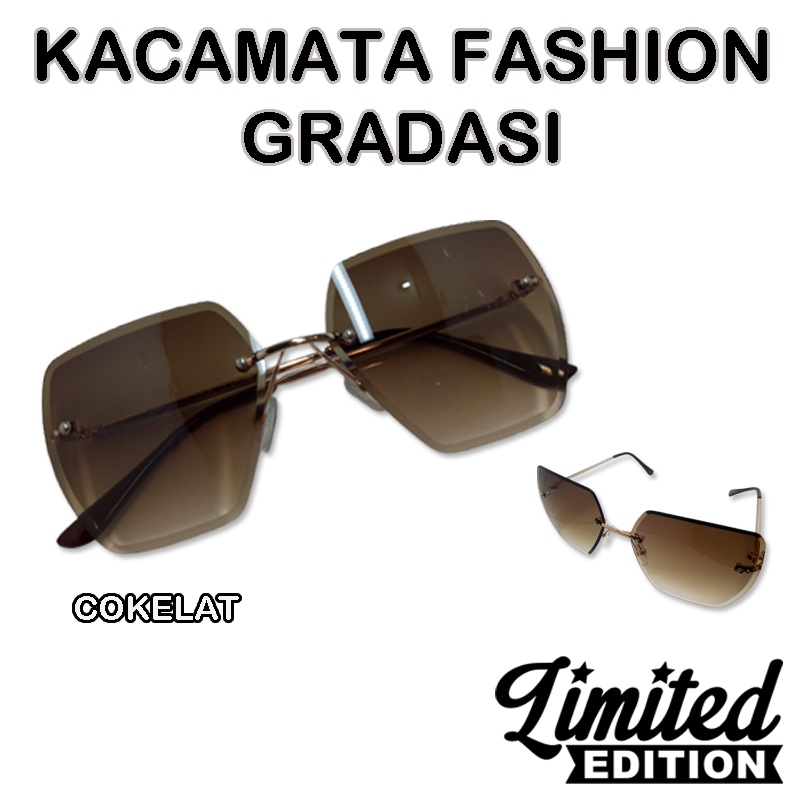 Dennos GS-24 Kacamata Wanita INS Fashion Aksesoris Little Bee Gaya Pantai Big Frame Sunglasees