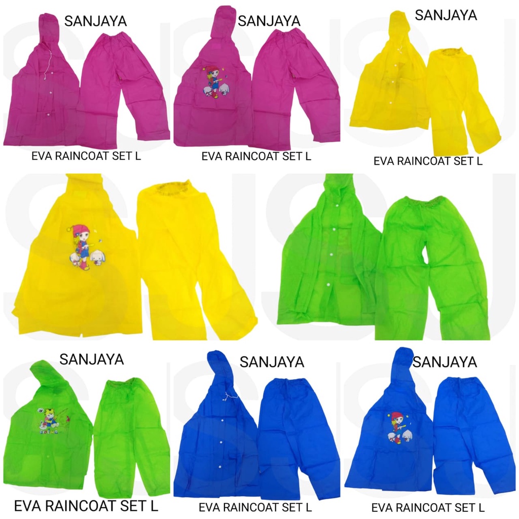 JAS HUJAN / JAS HUJAN SETELAN / MANTOL / JAS HUJAN ANAK / RAINCOAT / EVA RAINCOAT SET