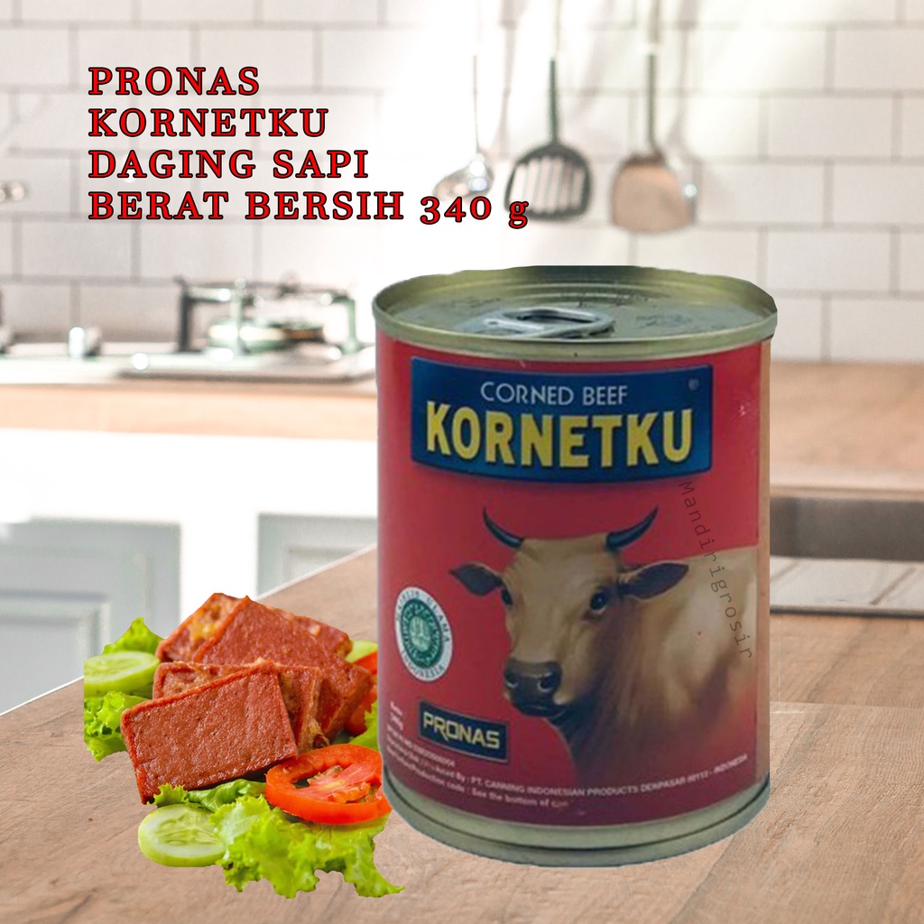 Kornet Daging Sapi * Pronas * Kornetku * 340 G