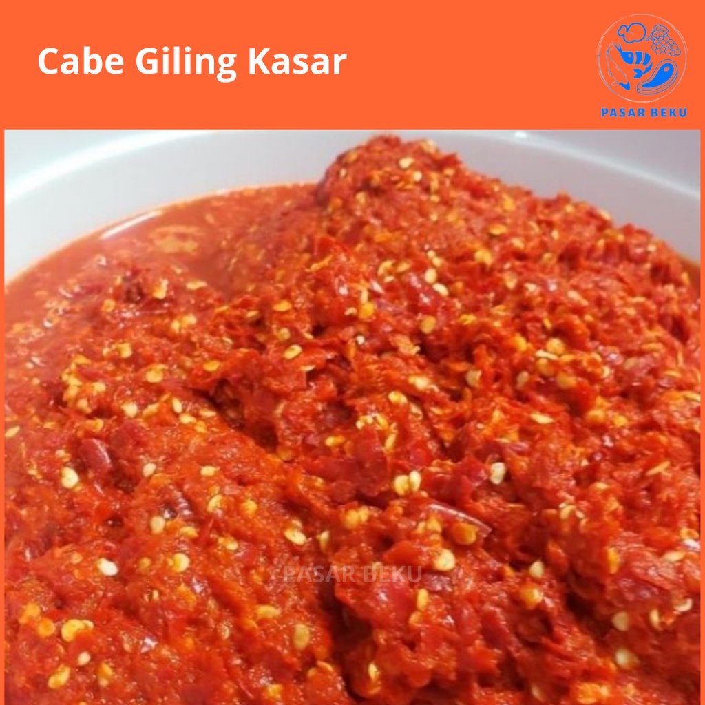 

Cabe Merah Giling Kasar Sambal Goreng Balado Dendeng Bumbu Dapur Pasar Beku Padang