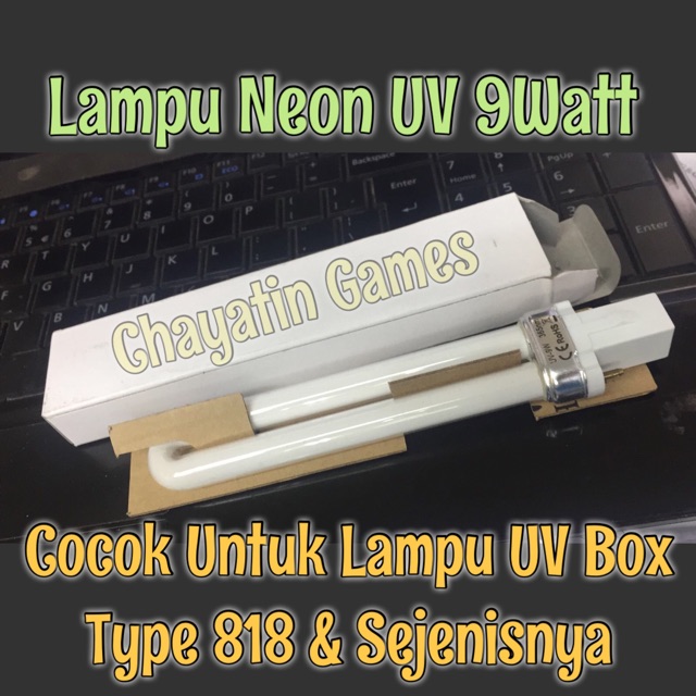 Lampu Neon UV 9 Watt Untuk Lampu UV Model Box 818 dan Sejenisnya