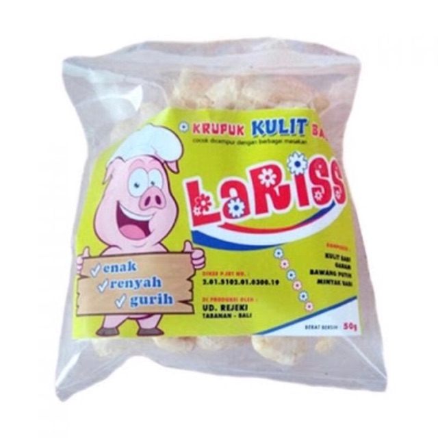 

Krupuk Kulit Babi LARISS Khas Bali 50gr