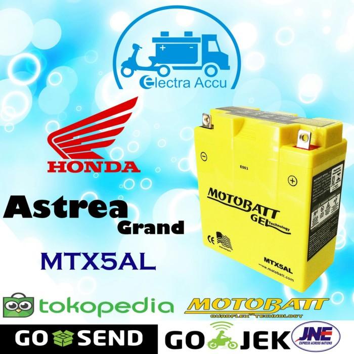 Aki motor Honda Astrea Grand motobatt MTX5AL Aki Kering