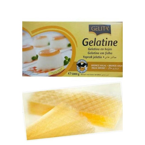 

Gelatin Sheet 15Lembar 50Gram Halal / Gelatine Lembaran / Gelatine