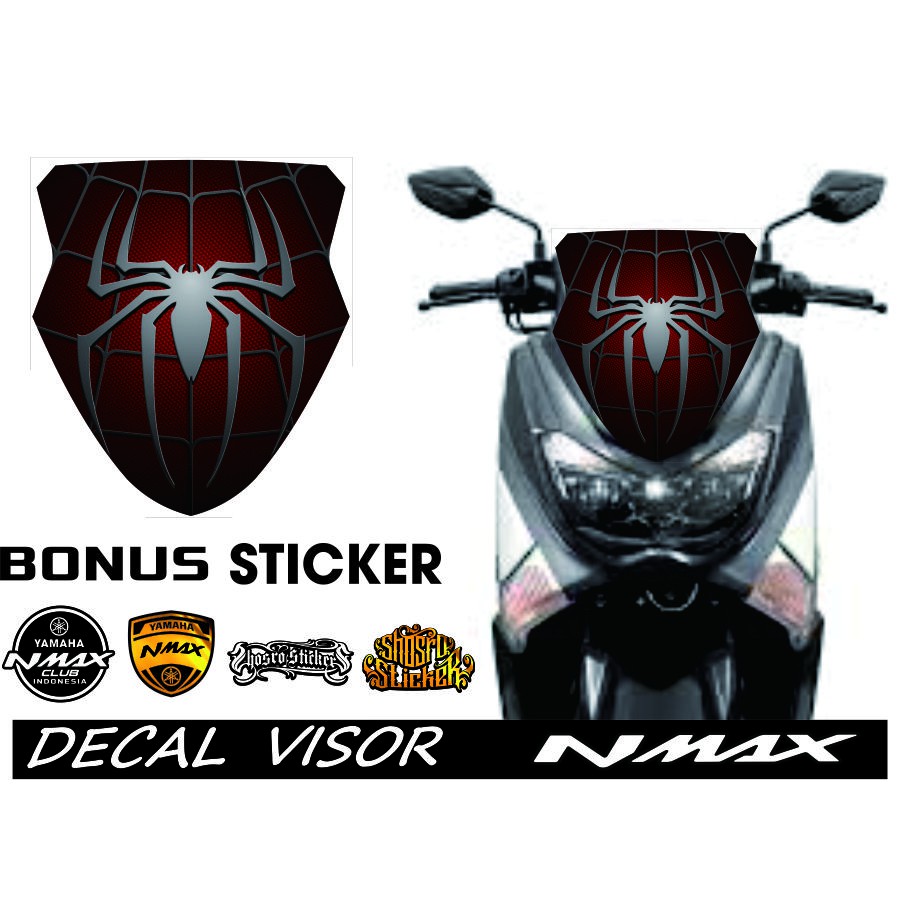 SIKERS VARIASI DEKAL VISOR NMAX OLD CUSTOM PRINT STIKER DECAL NMAX VISOR STANDAR VARIASI