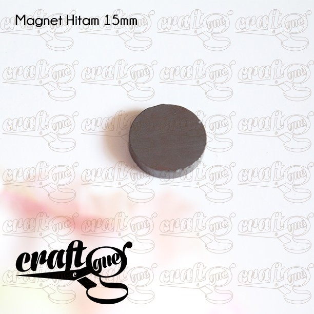 Biji Magnet Hitam 15mm