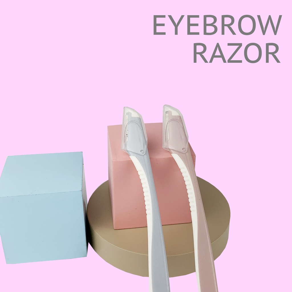 Silet Pencukur Alis Set Isi 2 Alis Bulu Mata EyeBrow Razor Pisau Cukur Alis Eye Brow Razor