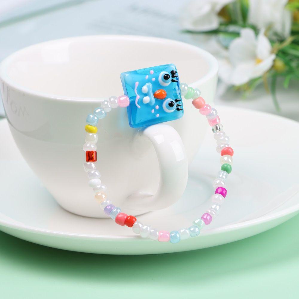 Gelang Manik-Manik LILY Fashion Elastis Hewan Kartun Lucu