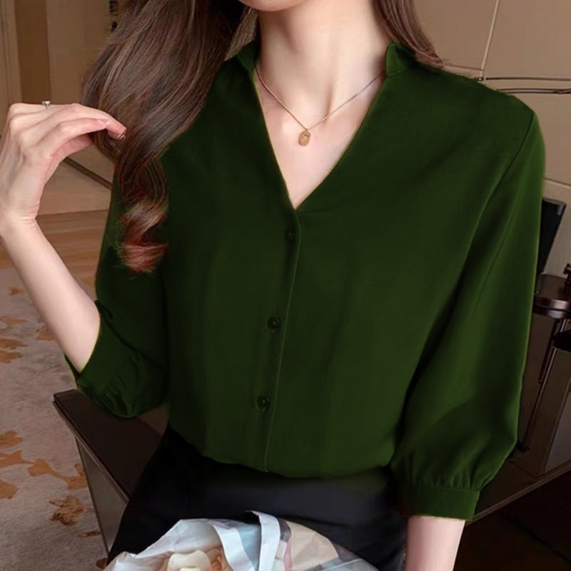 JCM- Kem Mildies Halus / Kemeja wanita murah / Kemeja wanita bangkok kekinian