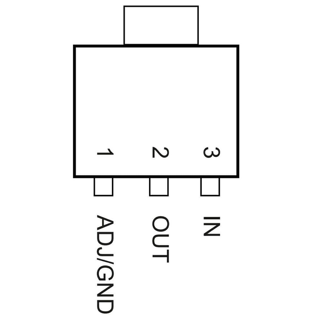 Isi 5 Pcs AMS 1117 3.3V SMD ( AMS1117 3.3 ) VOLTAGE REGULATED IC SOT-223