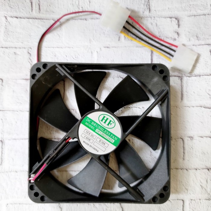 FAN CASING 12CM HITAM / FAN CASE 12 CM / KIPAS CPU + BAUT