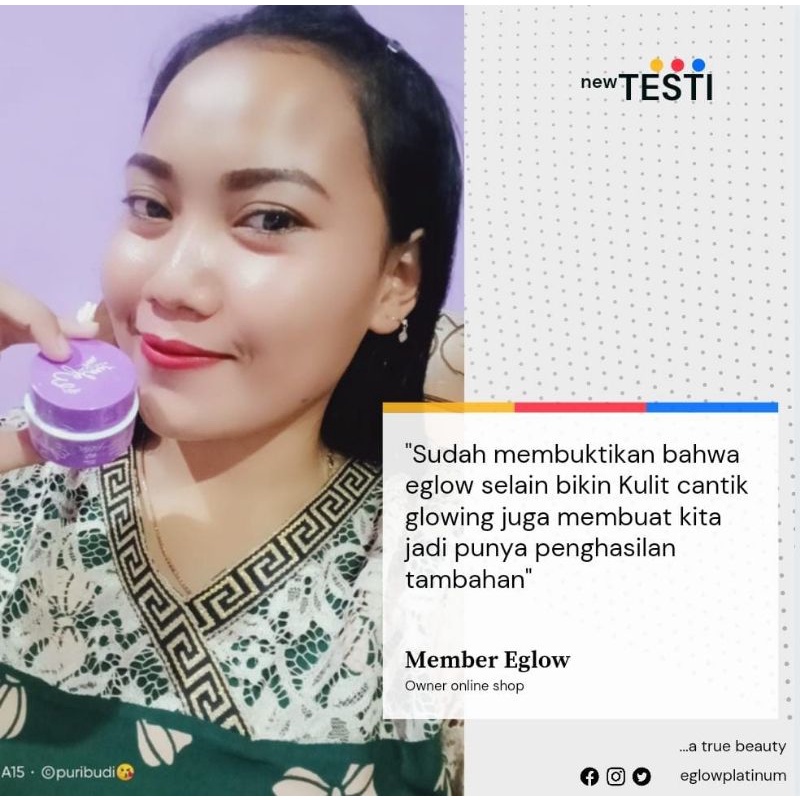 EGLOW PLATINUM BPOM (whitening series)