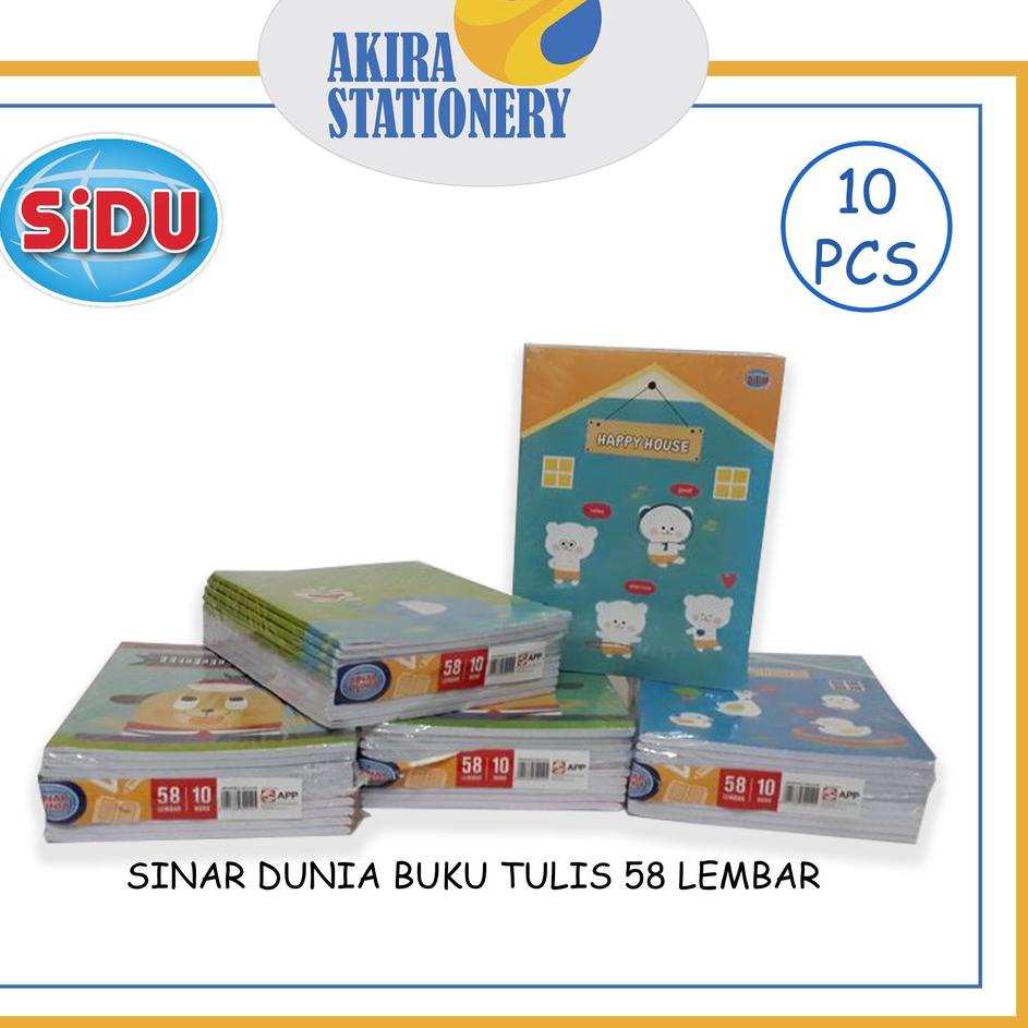 

Dijamin Miring harga.. BUKU TULIS SIDU / SINAR DUNIA 58 LEMBAR (10 PCS)