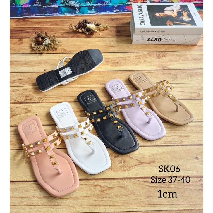 ABBUSHOES Sk 06 sendal teflek stut sahrini 1cm