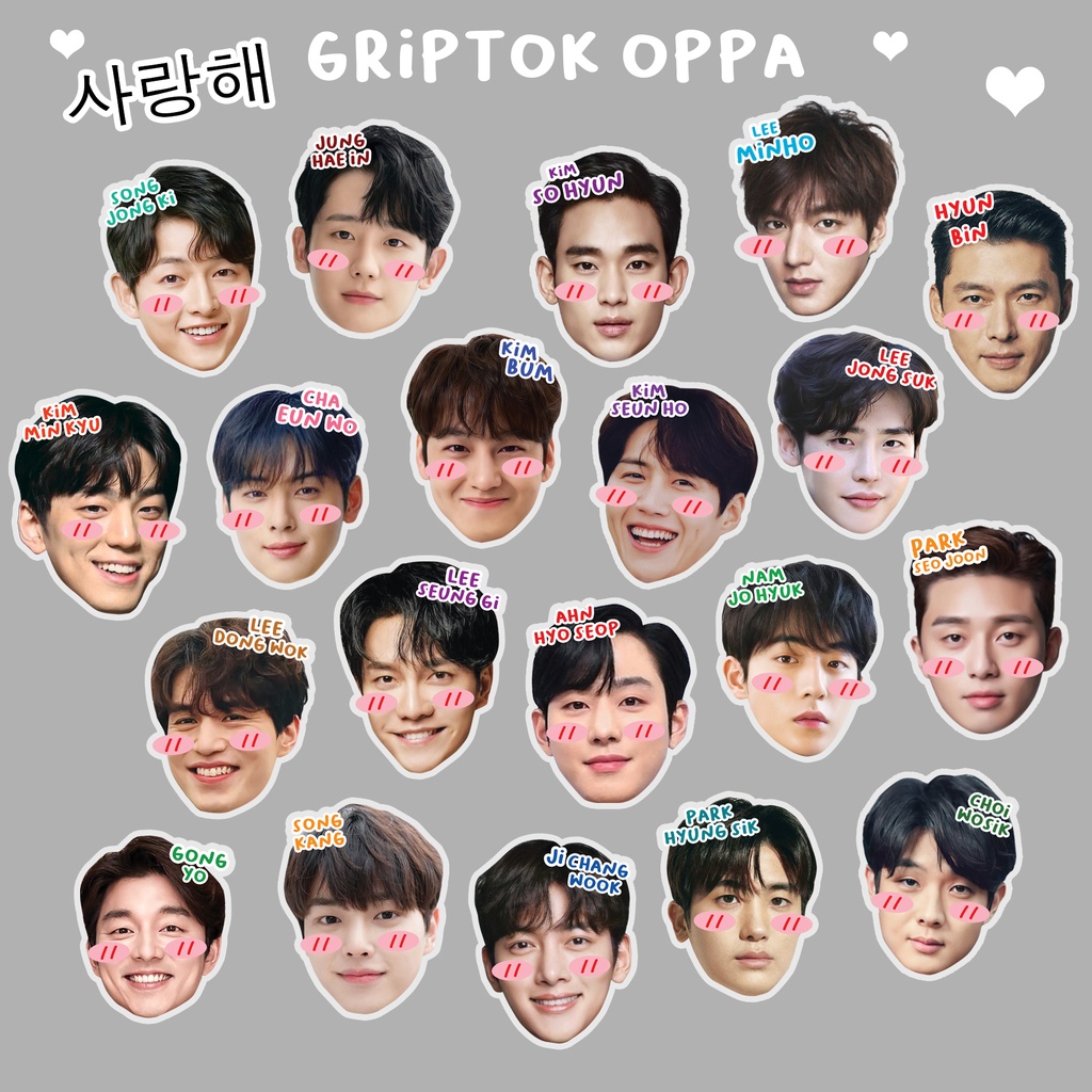 Griptok Popsocket Oppa Korea Drakor Pegangan Hape Akrilik Popstand wajah ahn hyo seop kang tae moo back yi jin business proposal 2521 song jong ki lee min ho jipyeong nam dosan start up korea drama oppa ganteng kim seon ho