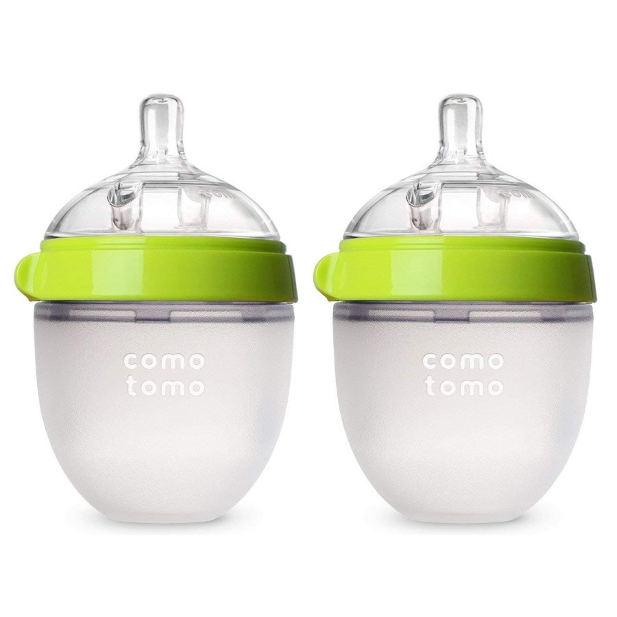 COMOTOMO Botol Bayi Hijau 150 ml Double Pack