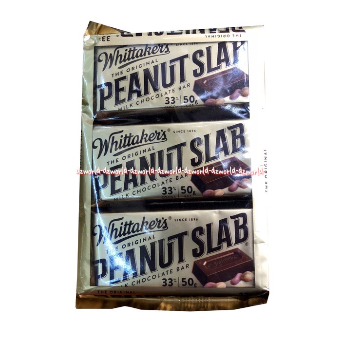 

WHITTAKERS PEANUT SLAB ISI 3 PCS COKLAT KACANG WITAKERS