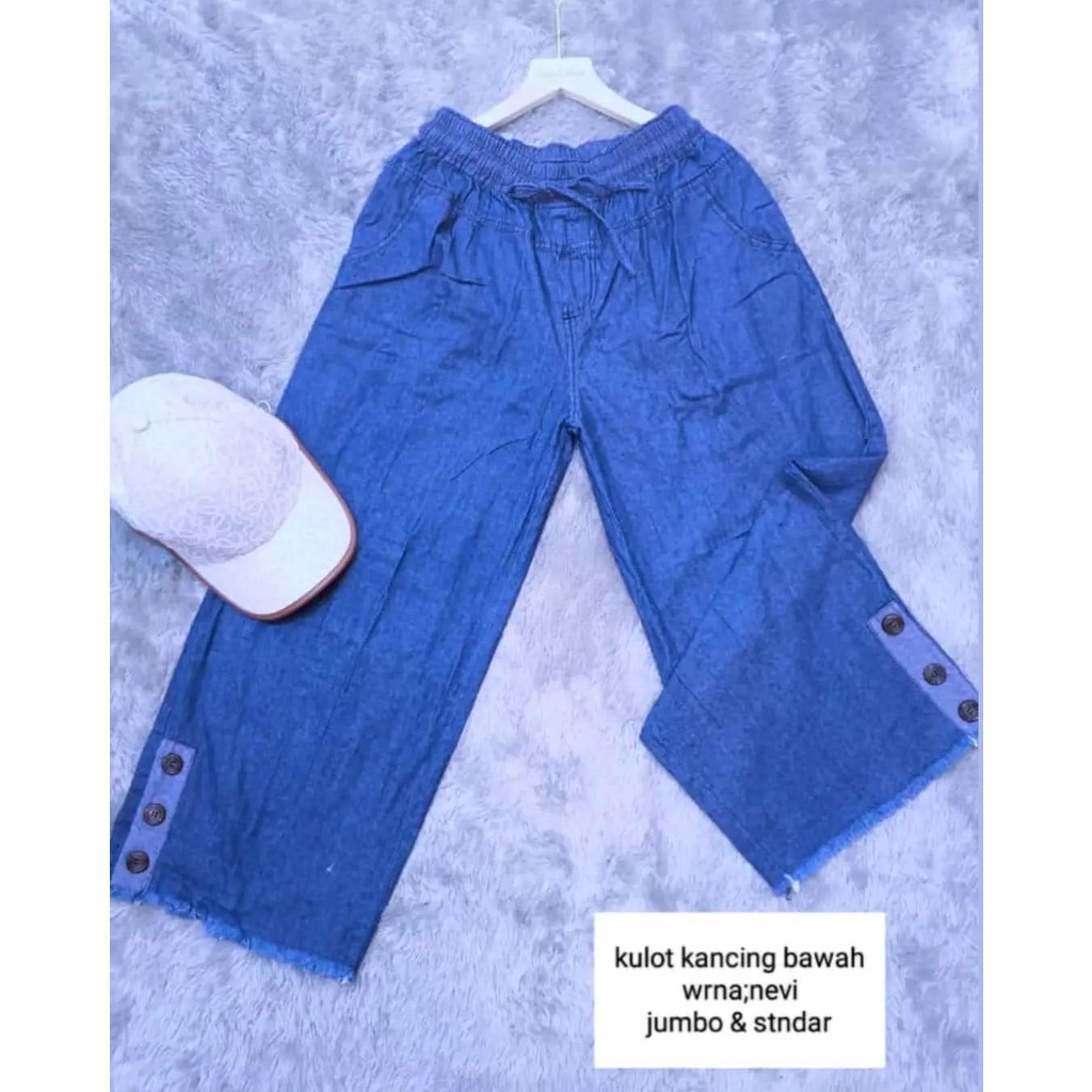 KULOT JEANS RAWIS KANCING BAWAH