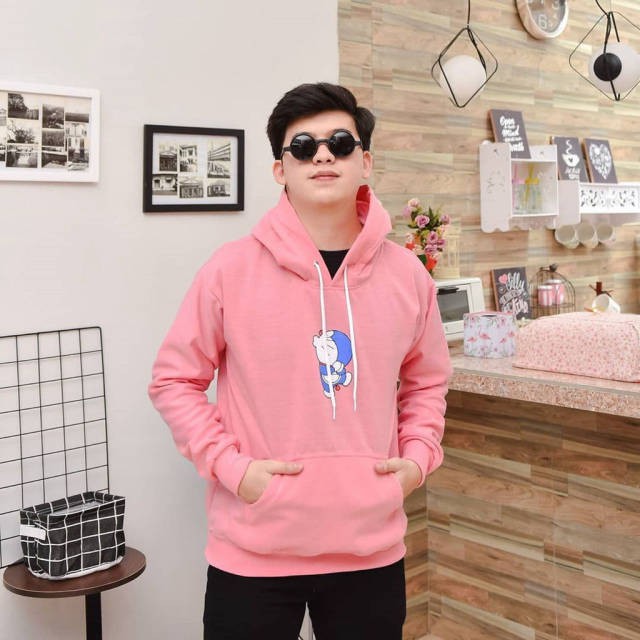 Hoodie Wanita Pria Jaket Hoddie Wanita Couple Dora Kiss Jaket Hodie Dewasa Doraemon Terbaru-1