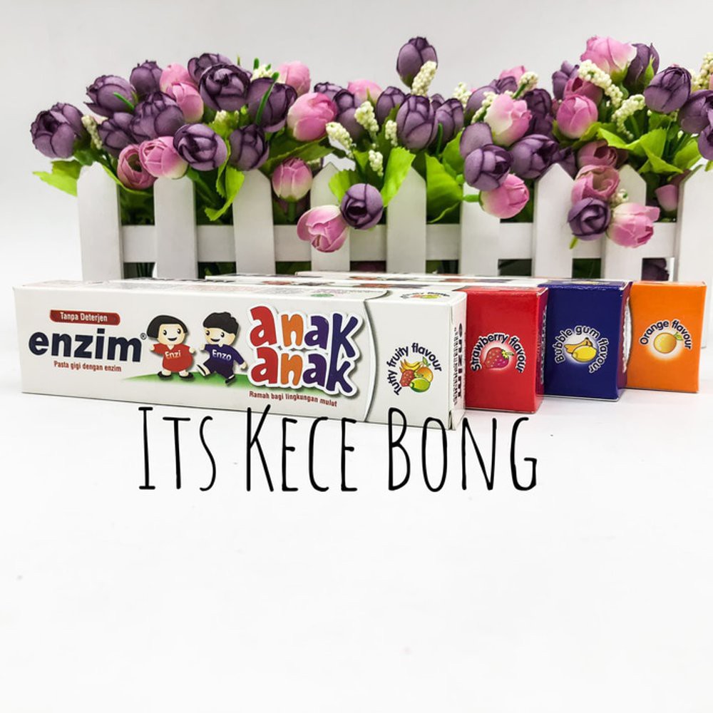flashsale enzim pasta gigi anak 63g 50ml toothpaste odol gigi enzim anak