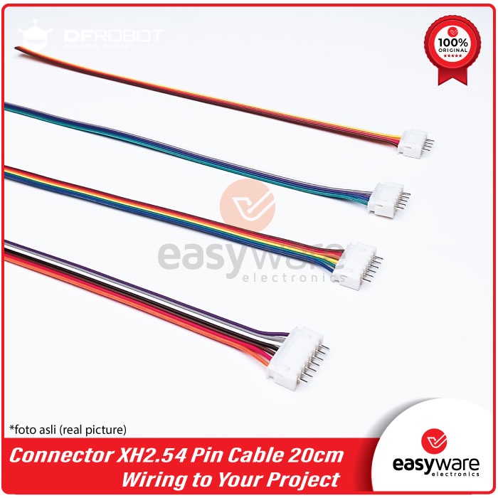 Connector XH2.54 With Cable 20CM Connector JST 2.54mm Pin Straight