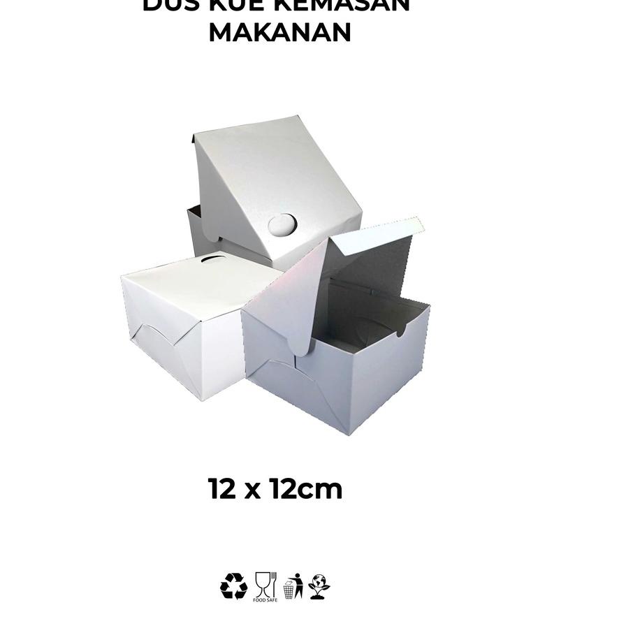 

リ KOTAK SNACK BOX - DUS KUE KEMASAN MAKANAN - UK 12X12 - POLOS - ISI 100 PCS JAKARTA Recomend