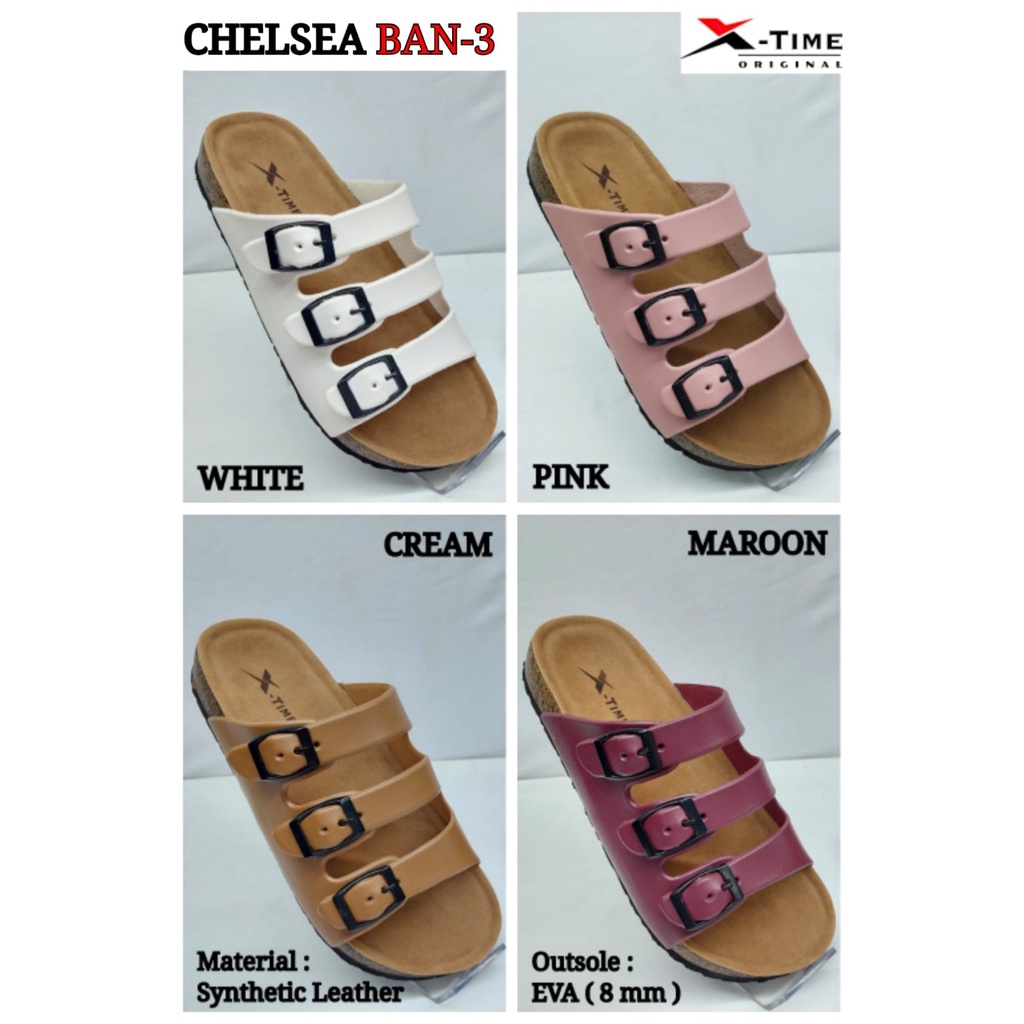 CHELSEA BAN 3 Sandal Wanita X-Time