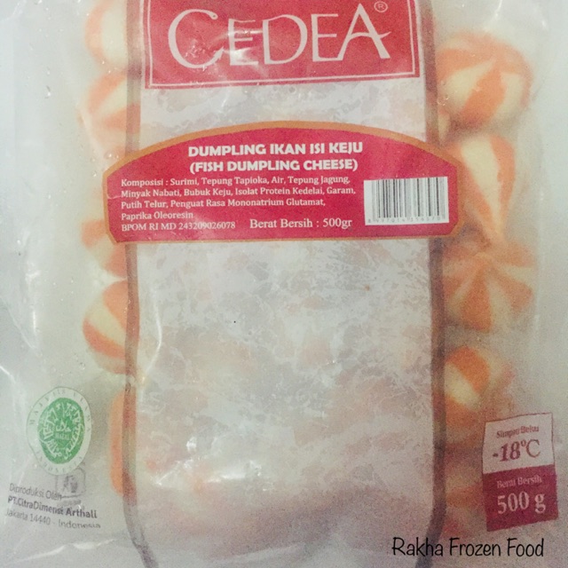 

Dumpling Ikan Isi Keju Cedea