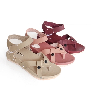 Sepatu Sendal Jepit  Tali  Wanita Teplek Kulit Casual Murah  